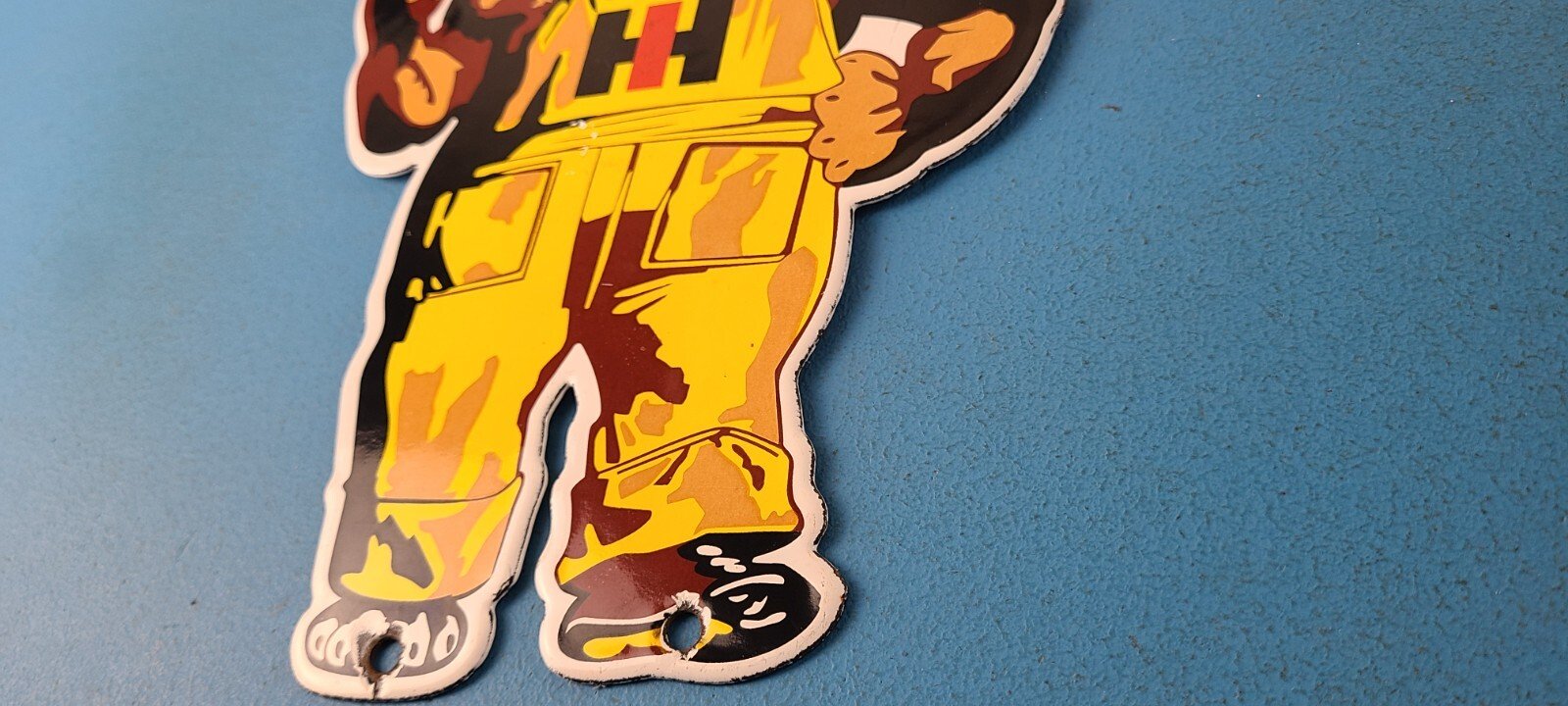 Vintage International Harvester Sign - Porcelain Farm Implements Gas Pump Sign - Image 10