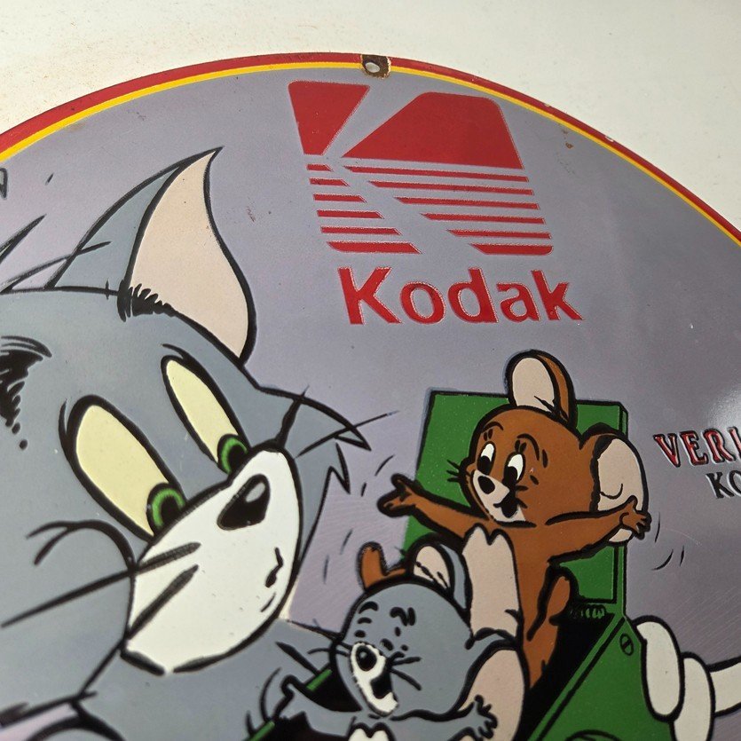 Vintage Kodak Camera Sign - Photos Film Gas Pump Porcelain Sign - Image 5