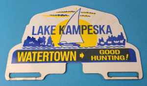 Vintage Lake Kampeska Topper Sign Ad on Automobile Topper 305877425541