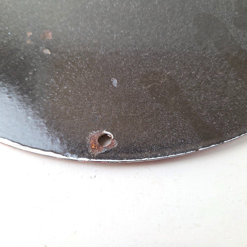 Vintage Marlin Firearms Porcelain Sign - Long Live Lever Gun Advertisement Sign - Image 8