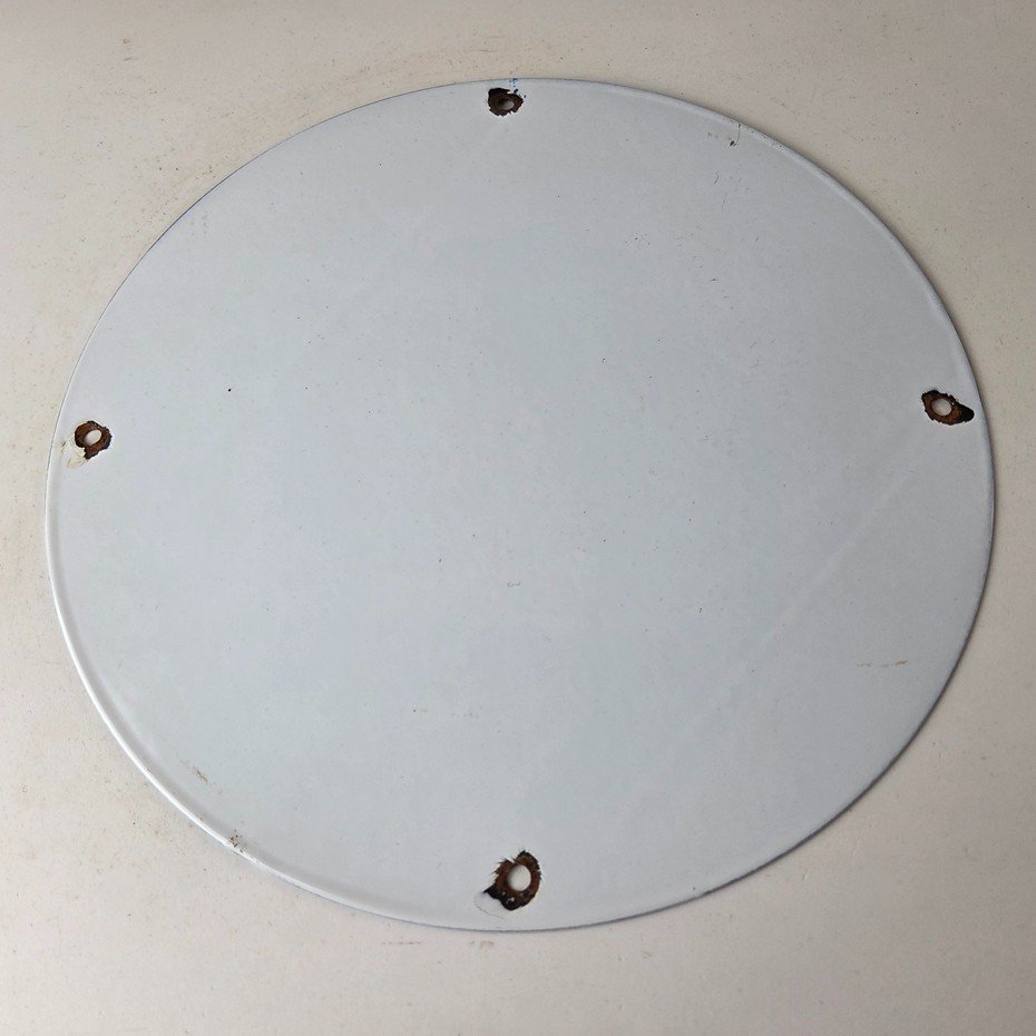 Vintage NASA Meatball Sign - Space Shuttle Mission Control Porcelain Gas Sign - Image 7