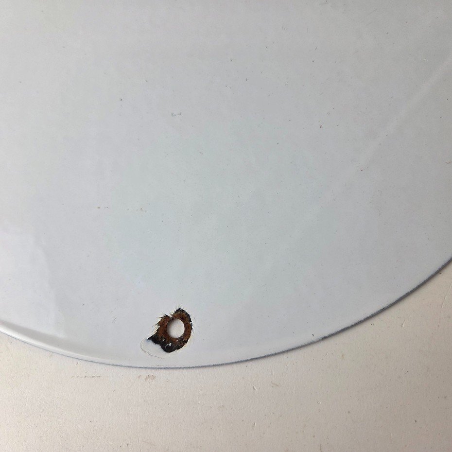 Vintage NASA Meatball Sign - Space Shuttle Mission Control Porcelain Gas Sign - Image 8