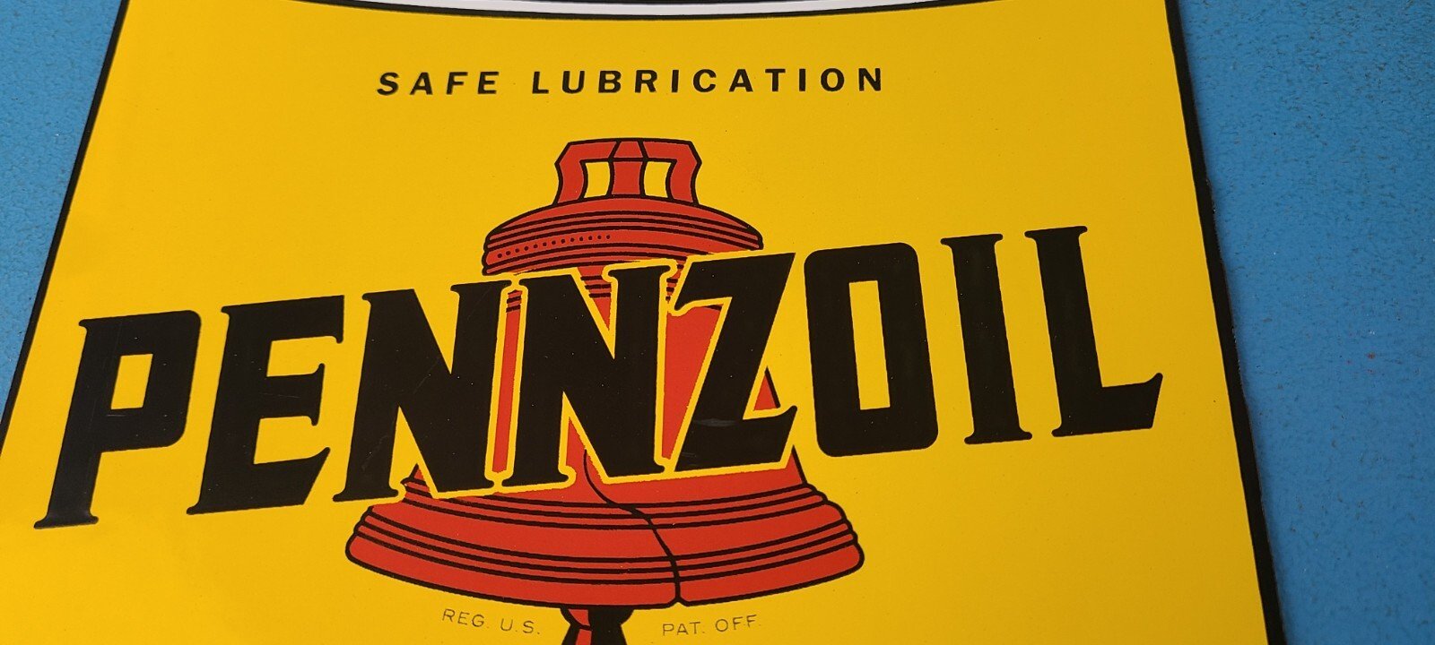 Vintage Pennzoil Porcelain Sign - Motor Oil Can Porcelain Pennsylvania Sign - Image 3