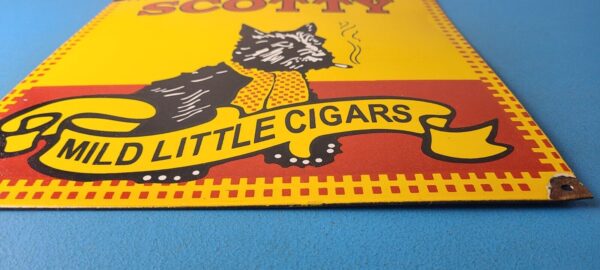 Vintage Porcelain Sign Scotty Tobacco Cigar Pipe General Store Gas Sign 305764243501 10