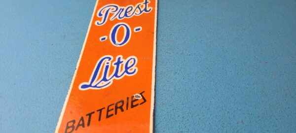 Vintage Prestolite Batteries Sign Porcelain Door Wall Garage Mechanic Gas Sign 305372206811 12