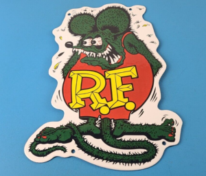 Vintage Rat Fink Sign Big Daddy Roth Gas Pump Porcelain Sign 305892718071