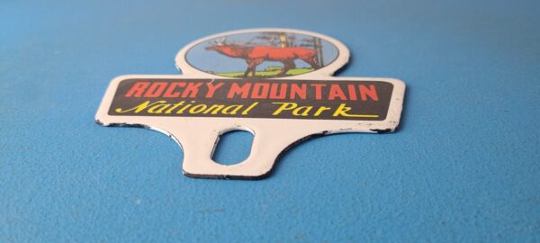 Vintage Rocky Mountain License Plate Topper Sign Ad on Automobile Topper 305750235241 10