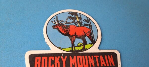 Vintage Rocky Mountain License Plate Topper Sign Ad on Automobile Topper 305750235241 4