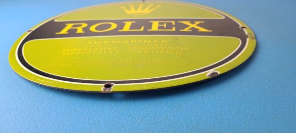 Vintage Rolex Luxury Watches Porcelain Sign Submariner Store Gas Pump Sign 305773851521 10