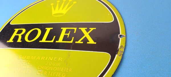 Vintage Rolex Luxury Watches Porcelain Sign Submariner Store Gas Pump Sign 305773851521 8