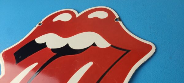 Vintage Rolling Stone Sign American Rock Guitar Band Concert Gas Pump Sign 305714239231 7