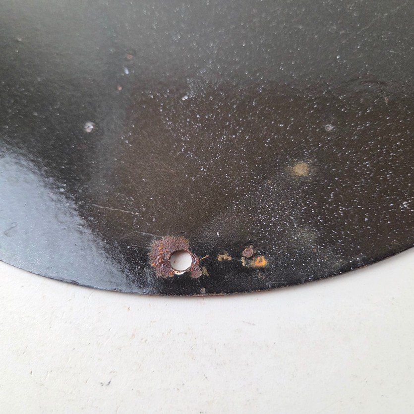 Vintage Sinclair Gasoline Sign - Baseball Dinosaur Porcelain Gas Pump Sign - Image 8