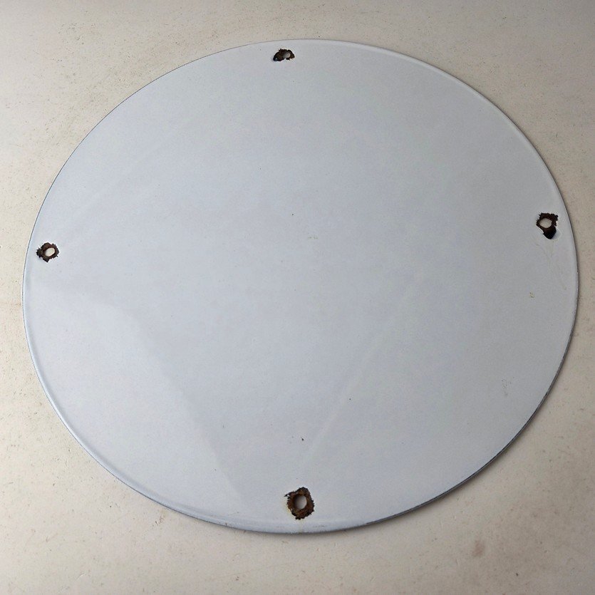 Vintage Super Shell Gasoline Sign - Service Gas Mutt Jeff Porcelain Sign - Image 7