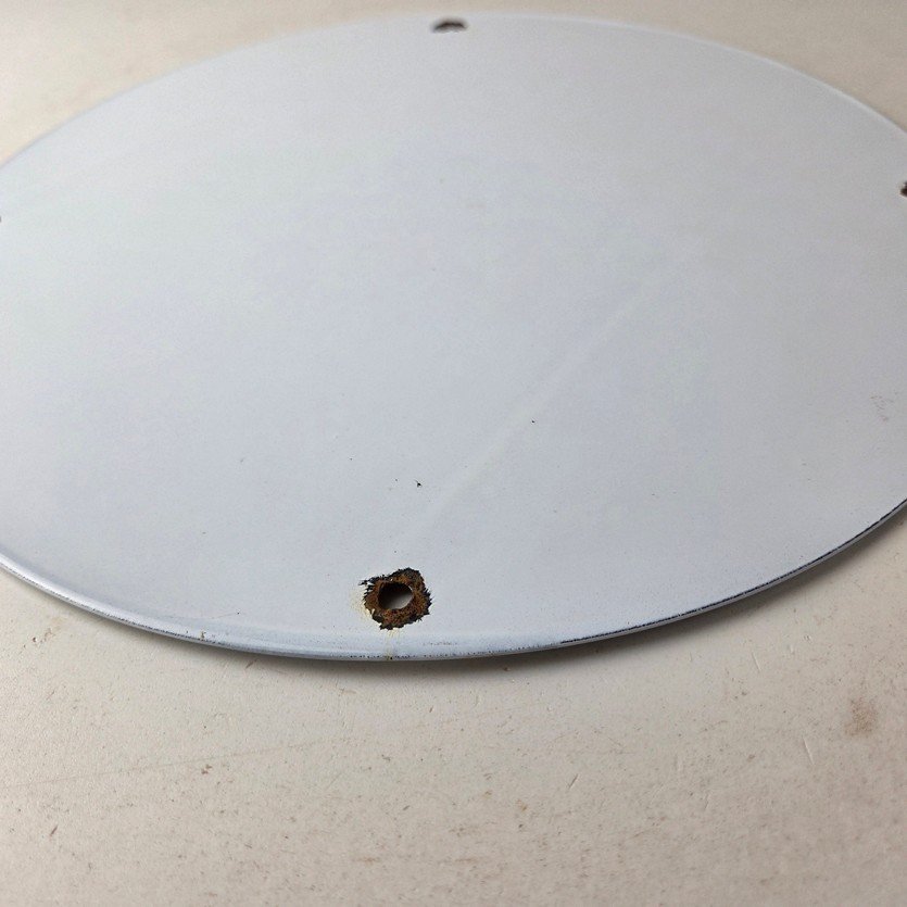 Vintage Super Shell Gasoline Sign - Service Gas Mutt Jeff Porcelain Sign - Image 9