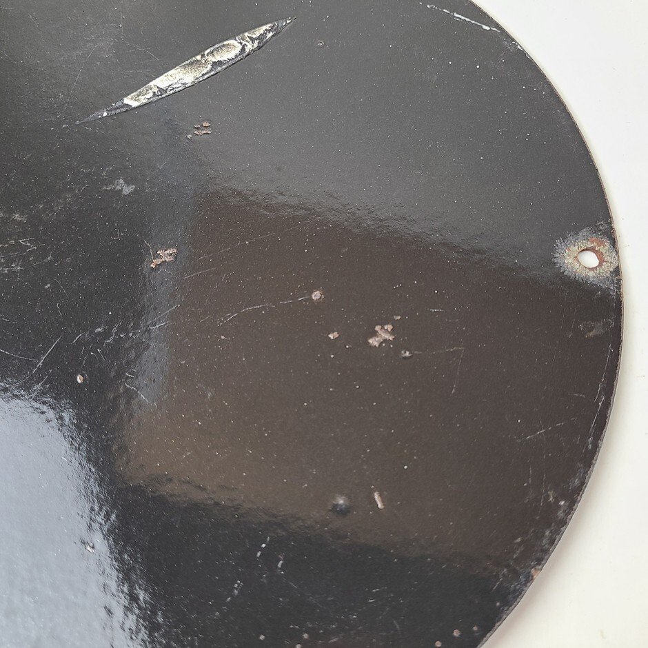 Vintage Winchester Sign - Reindeer Rifles & Shotguns Gas Pump Porcelain Sign - Image 14