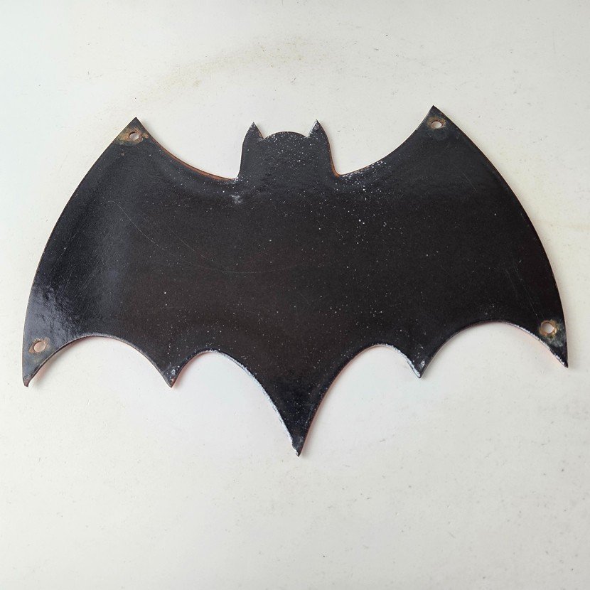 Vintage Batman Toys Sign - Batman Robin Ideal 1966 Comic Porcelain Gas Pump Sign - Image 8