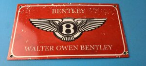 Vintage Bentley Sign Porcelain Automobile Gas Car Pump Garage Auto Sign 305859379742