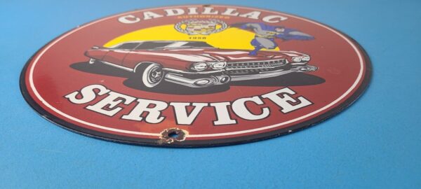 Vintage Cadillac Service Sign Batman DC Comics Gas Pump Plate Porcelain Sign 305934173282 10