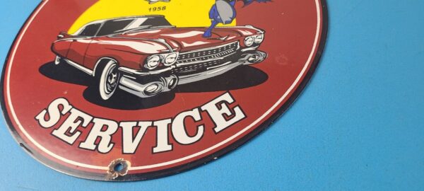 Vintage Cadillac Service Sign Batman DC Comics Gas Pump Plate Porcelain Sign 305934173282 9