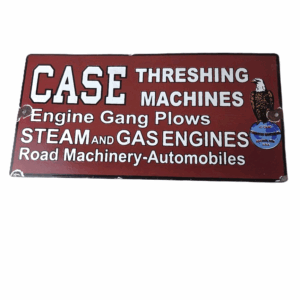 Vintage Case Tractors Sign - Porcelain Advertisement Gas Pump Station Sign