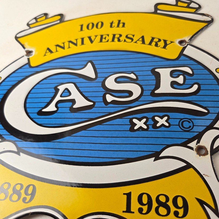 Vintage Case XX Knives Sign - 12" General Store Shop Hunting Gas Porcelain Sign - Image 4