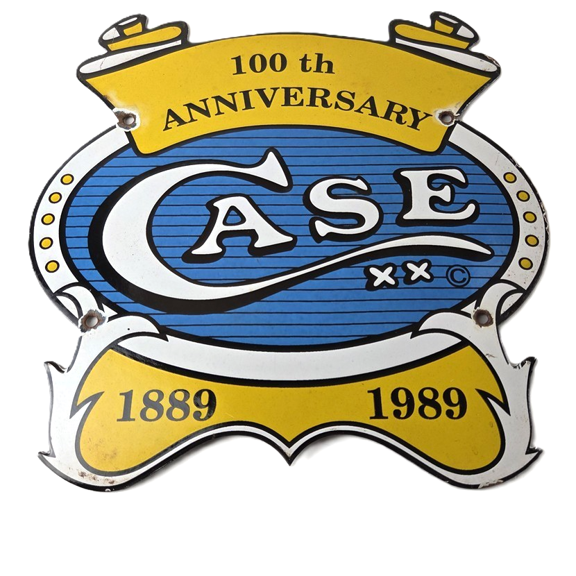 Vintage Case XX Knives Sign - 12" General Store Shop Hunting Gas Porcelain Sign