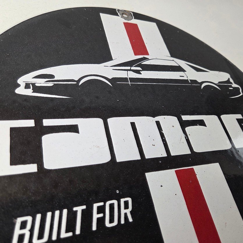 Vintage Chevrolet Sign - Camaro Speed Automobile Motors Gas Pump Porcelain Sign - Image 5