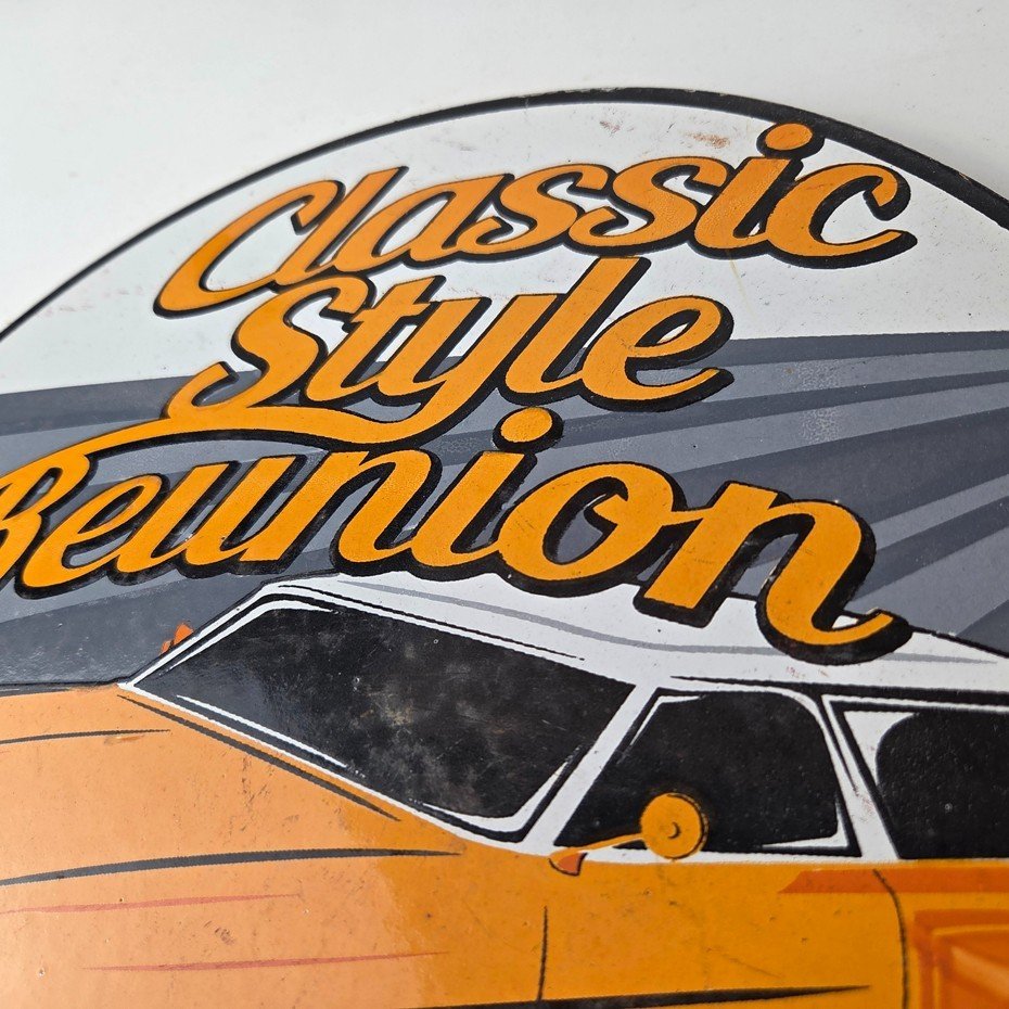 Vintage Classic Style Reunion Sign - Luxury Auto Gas Pump Station Porcelain Sign - Image 13