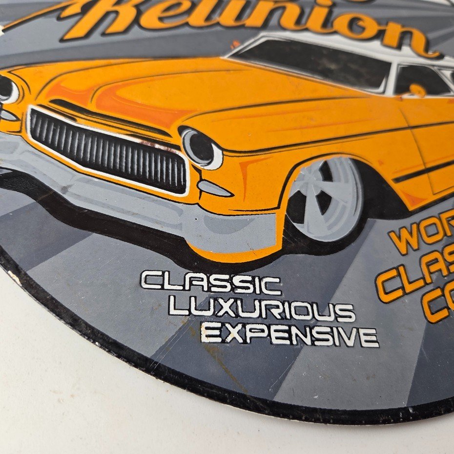 Vintage Classic Style Reunion Sign - Luxury Auto Gas Pump Station Porcelain Sign - Image 7