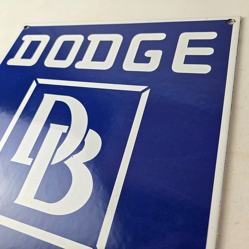 Vintage Dodge Brothers Sign - Sales Service Gas Pump Advertising Dealership Sign - Image 12