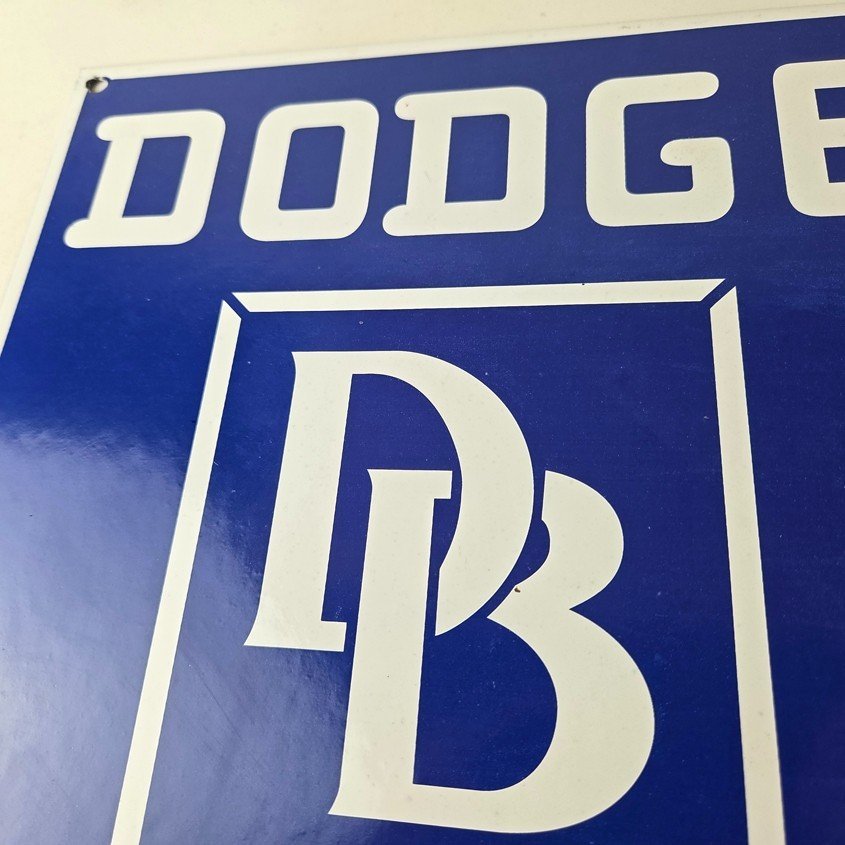 Vintage Dodge Brothers Sign - Sales Service Gas Pump Advertising Dealership Sign - Image 3