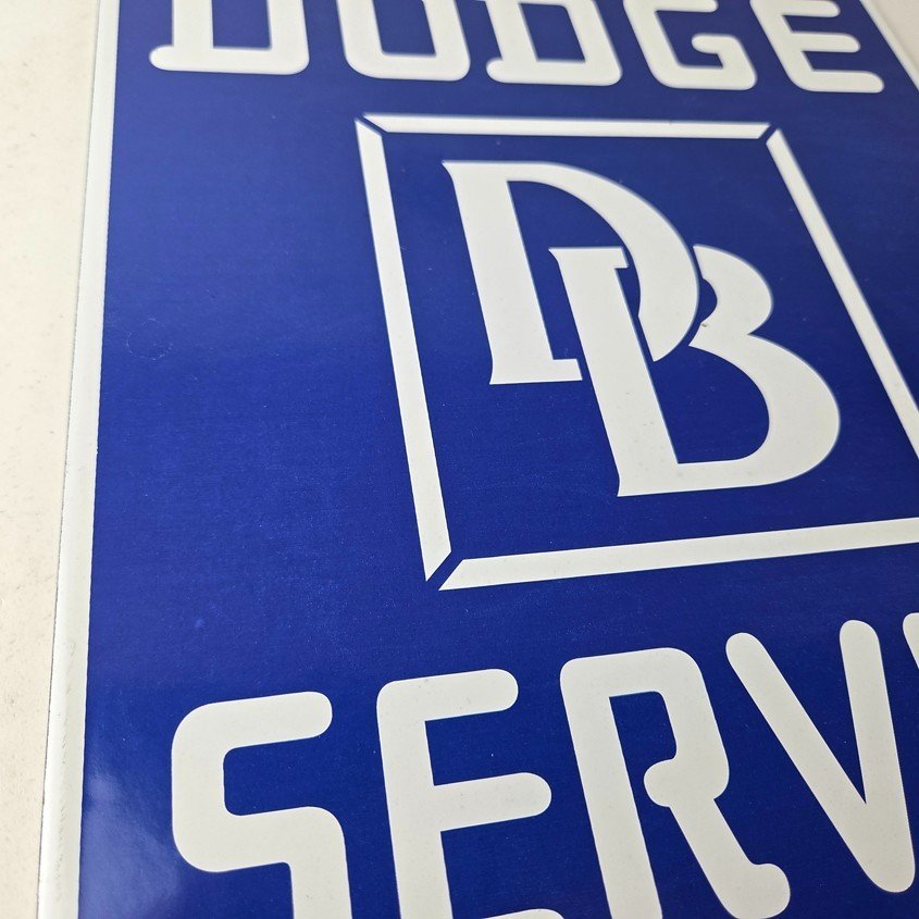 Vintage Dodge Brothers Sign - Sales Service Gas Pump Advertising Dealership Sign - Image 6