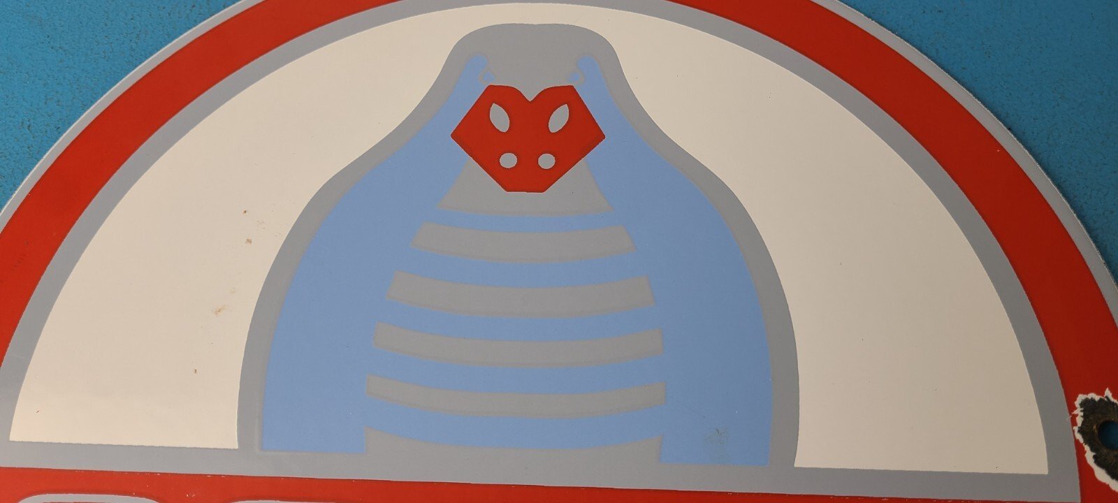 Vintage Ford Cobra Sign - Gas Pump Service Porcelain Auto Sign - Image 3