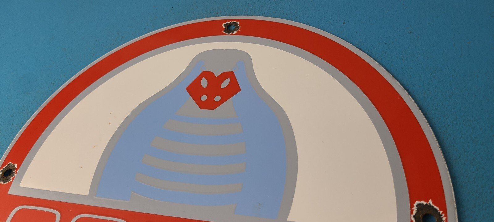 Vintage Ford Cobra Sign - Gas Pump Service Porcelain Auto Sign - Image 8