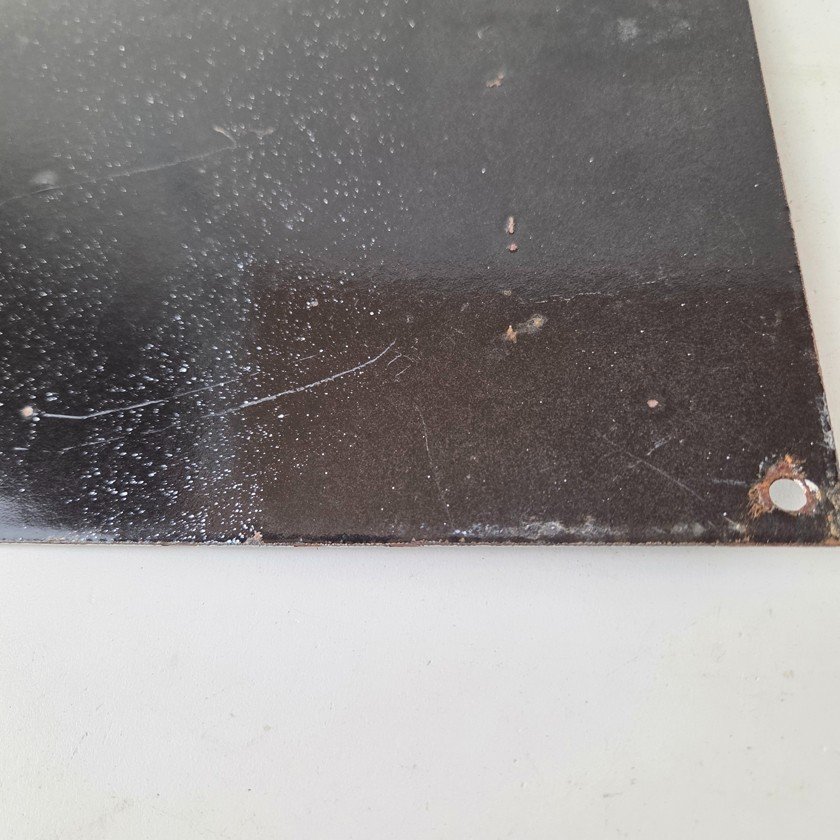 Vintage Greyhound Porcelain Sign - American Bus Line Company Gas Pump Plate Sign - Image 8