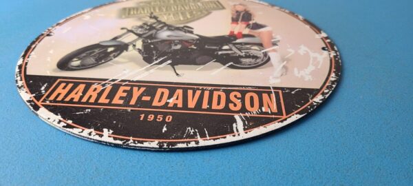 Vintage Harley Davidson Motorcycles Sign Porcelain Gas Pump Sign 305778799752 10