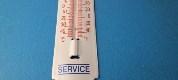 Vintage Honda Automobiles Sign Service Gas Pump Sign on Porcelain Thermometer 305764179922 11