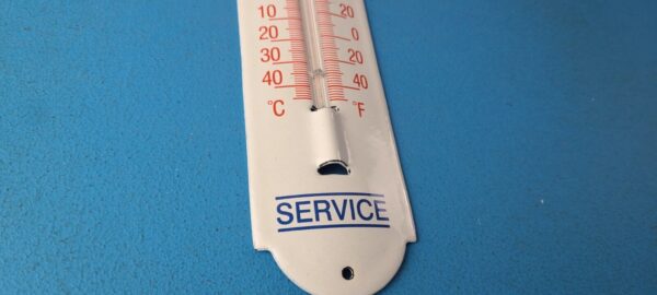 Vintage Honda Automobiles Sign Service Gas Pump Sign on Porcelain Thermometer 305764179922 6