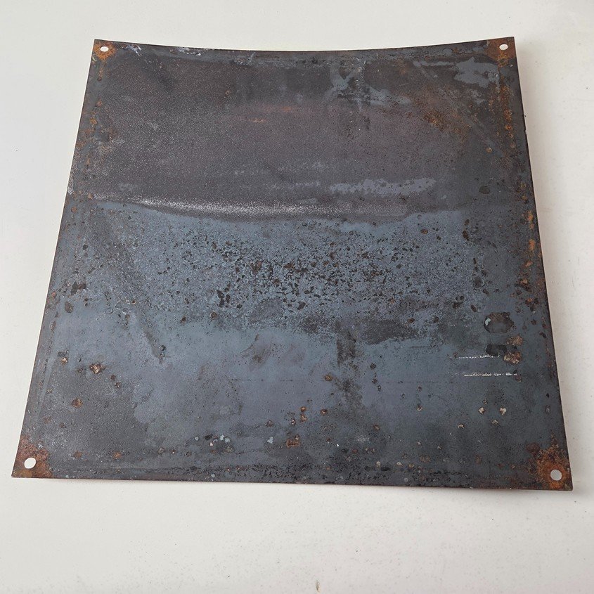 Vintage Husky Gasoline Sign - Hi Power Gas Motor Oil Pump Porcelain Sign - Image 7