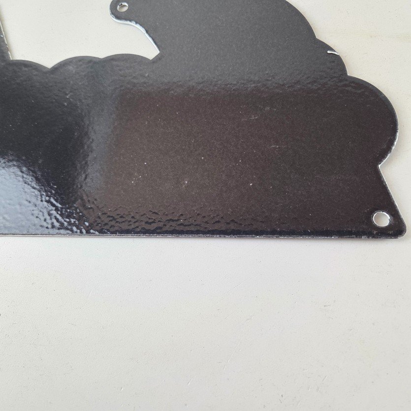 Vintage Indian Motorcycle Sign - 15 Inch Porcelain World's Best Gas Pump Sign - Image 8