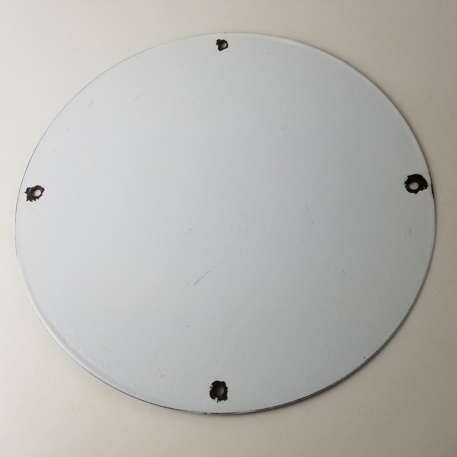 Vintage Johnson Gasoline Sign - Time Tells Gas Motor Oil Pump Porcelain Sign - Image 13