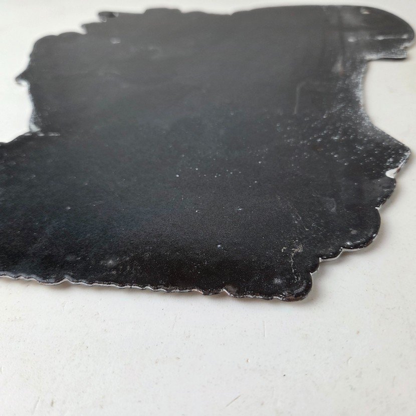 Vintage Johnson Sign - Gas Boat Engines Outboards Porcelain Pump Sign - Image 9