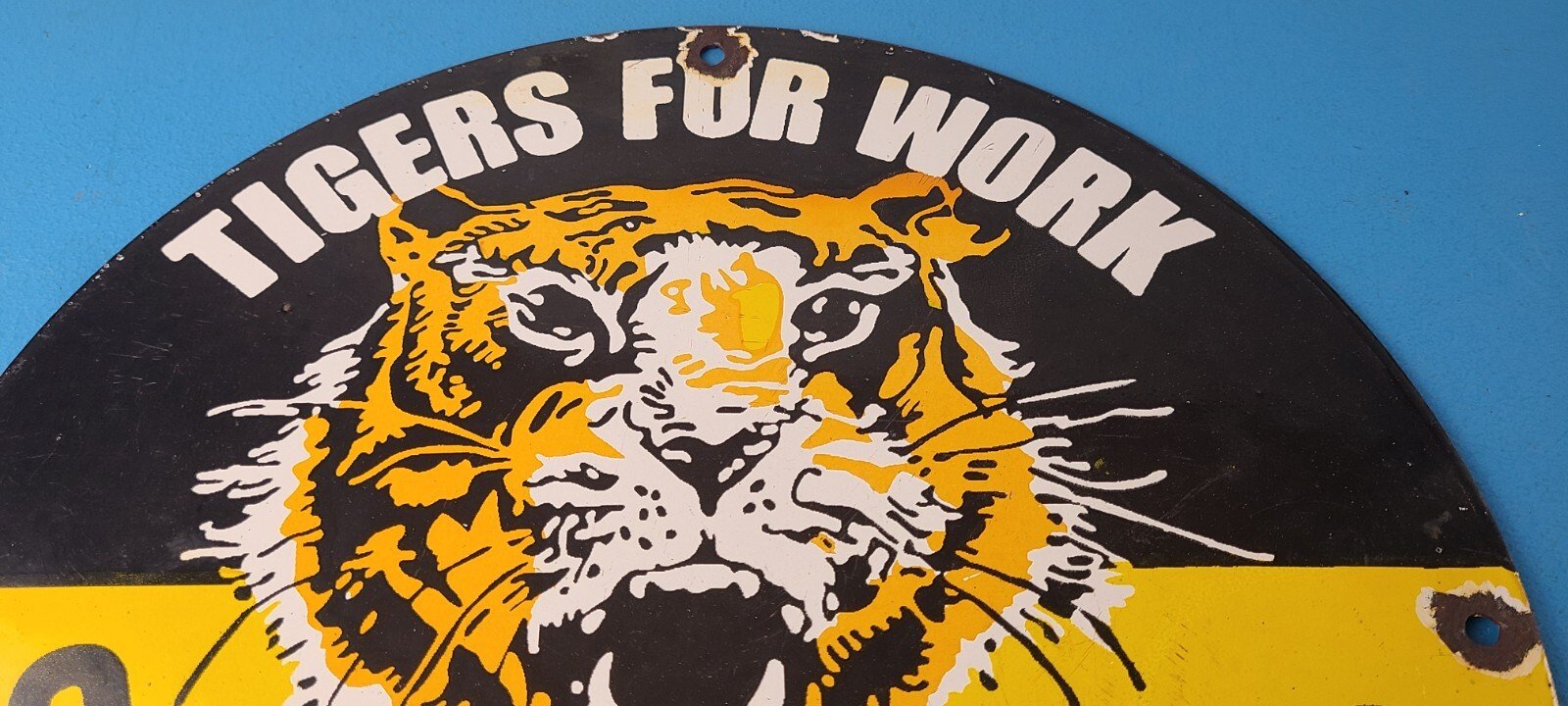 Vintage Masse Batteries Sign - Porcelain Auto Shop Garage Mechanic Gas Pump Sign - Image 13