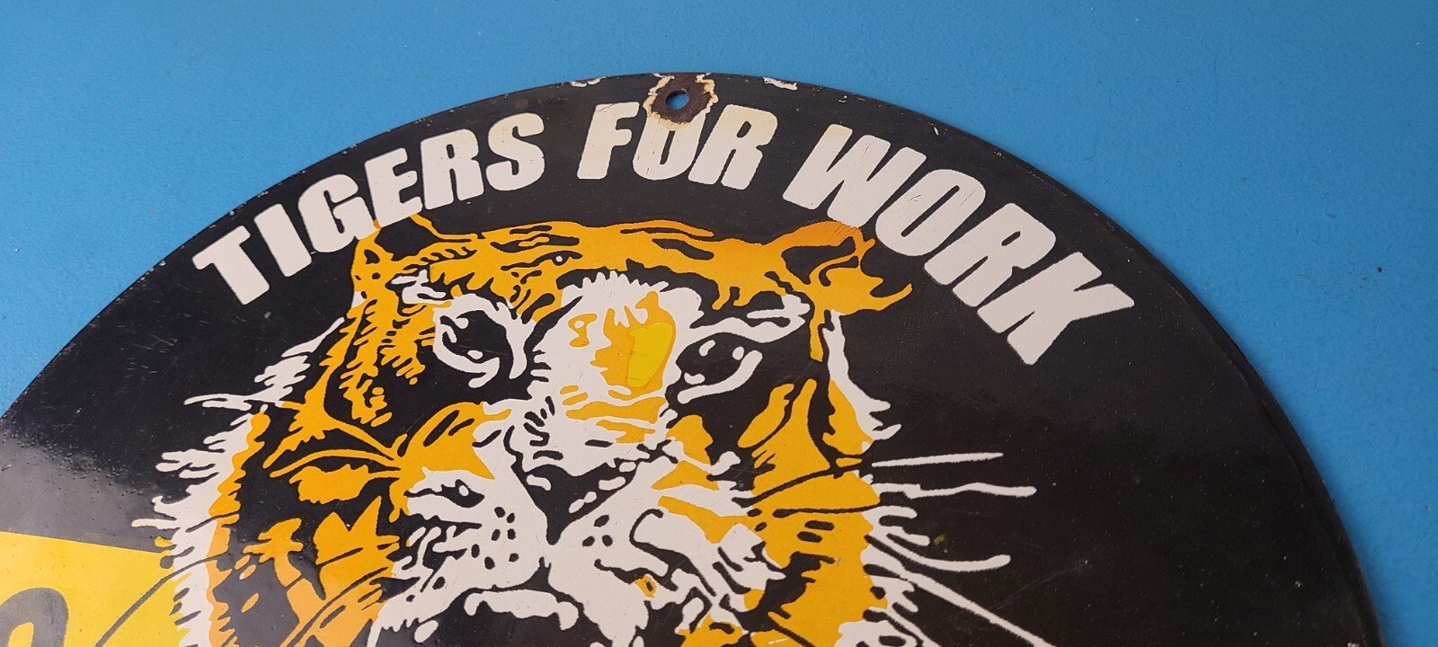 Vintage Masse Batteries Sign - Porcelain Auto Shop Garage Mechanic Gas Pump Sign - Image 8