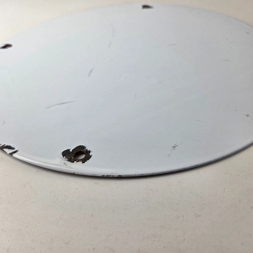 Vintage Mercedes Benz Sign - Porcelain Auto Shop Garage Gas Pump Plate Sign - Image 9