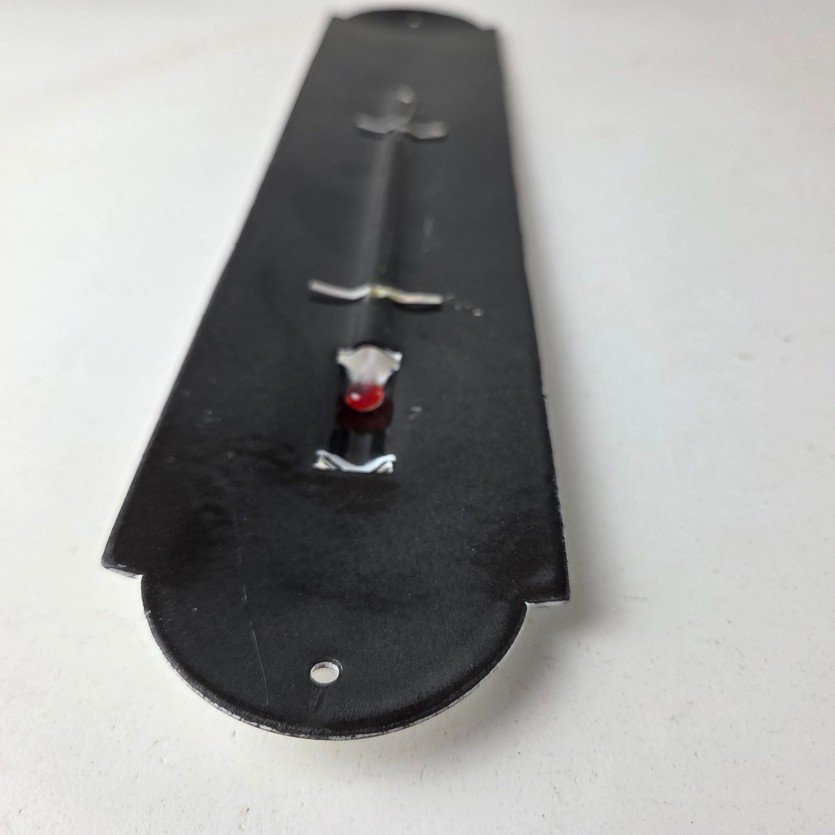 Vintage Mobil Safety Sign - Gas Service Pump Ad Sign on Porcelain Thermometer - Image 9