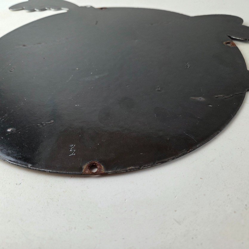 Vintage Mopar Plymouth Porcelain Sign - Road Runner Auto Shop Gas Pump Sign - Image 9