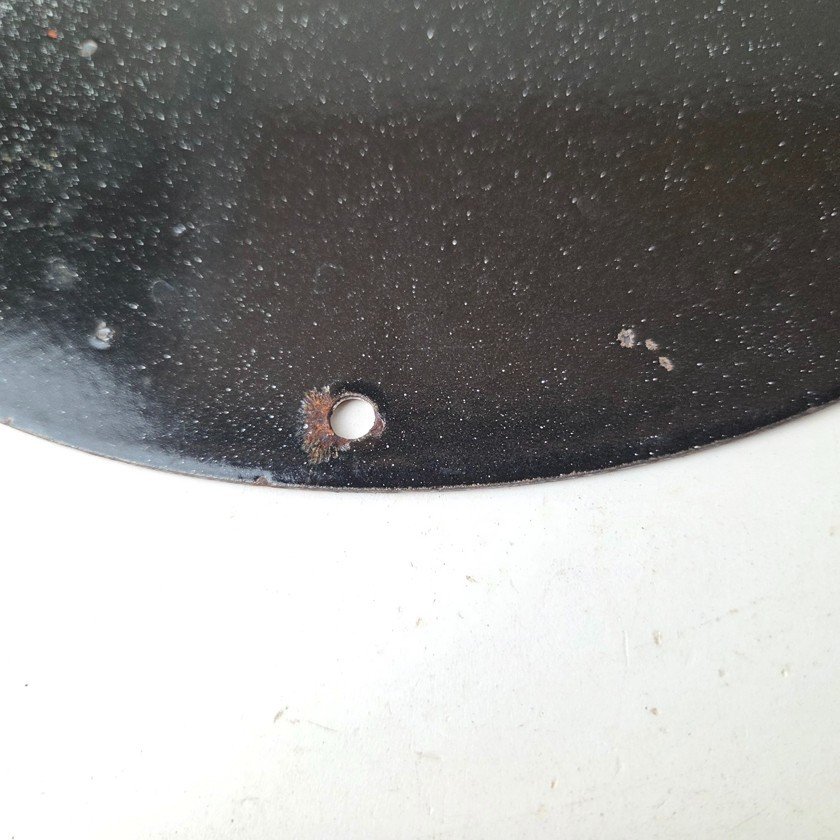 Vintage Omega Watches Sign - Matchless Merits Store Display Gas Porcelain Sign - Image 8