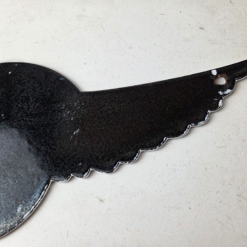 Vintage Porcelain Airplane Propeller Sign - Curtiss Gas Service Porcelain Sign - Image 8