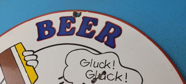 Vintage Schmidts Beer Sign Disney Duck Beverage Piggly Gas Oil Pump Sign 305444947972 7